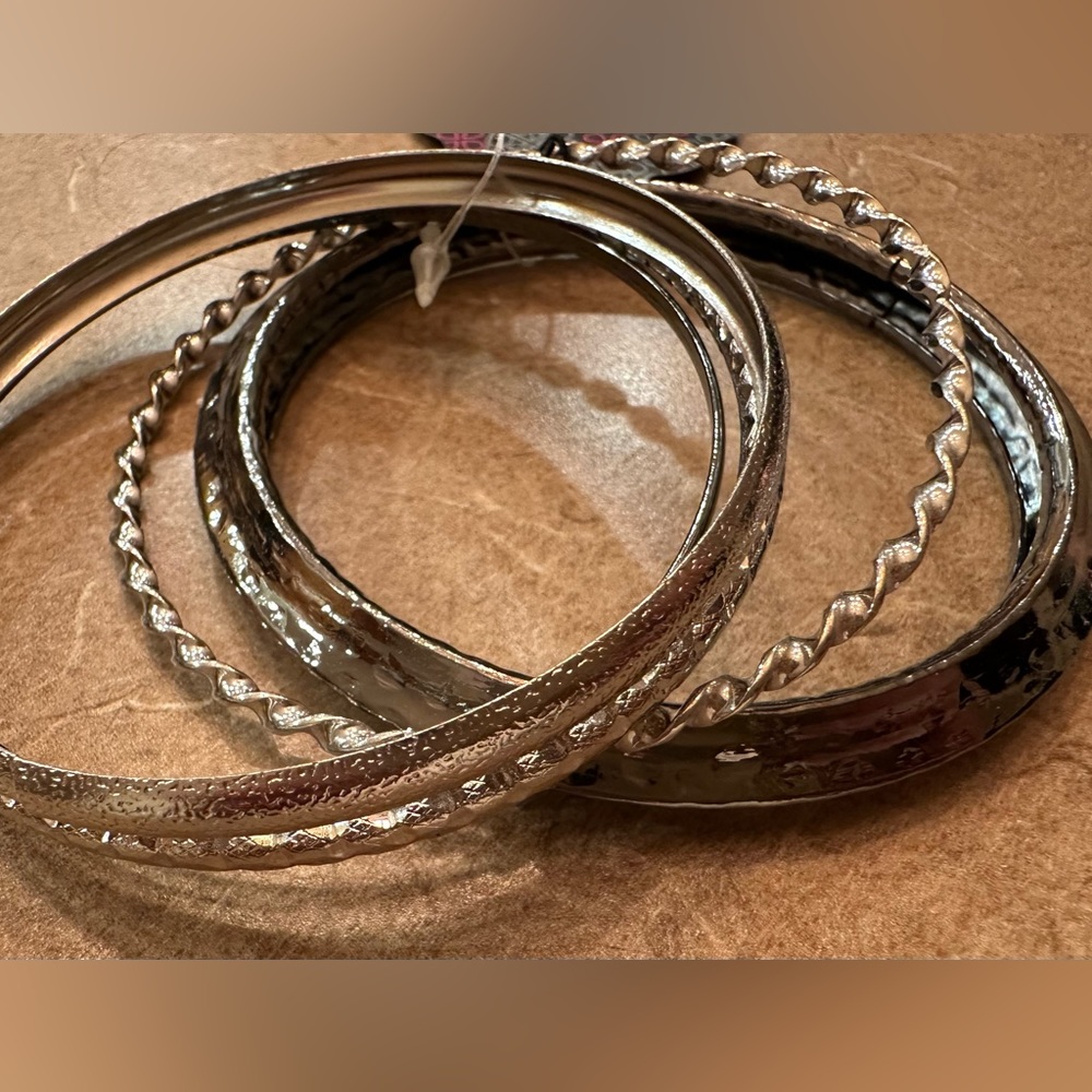 Silver bangles
